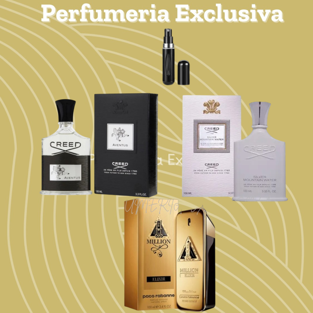 Creed aventus+creed silver+one elixir+pe